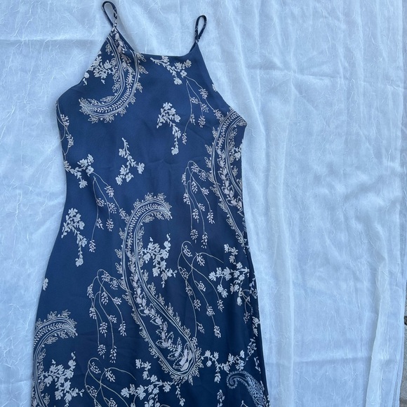 All that Jazz Navy and Cream Paisley Dress - Picture 3 of 5